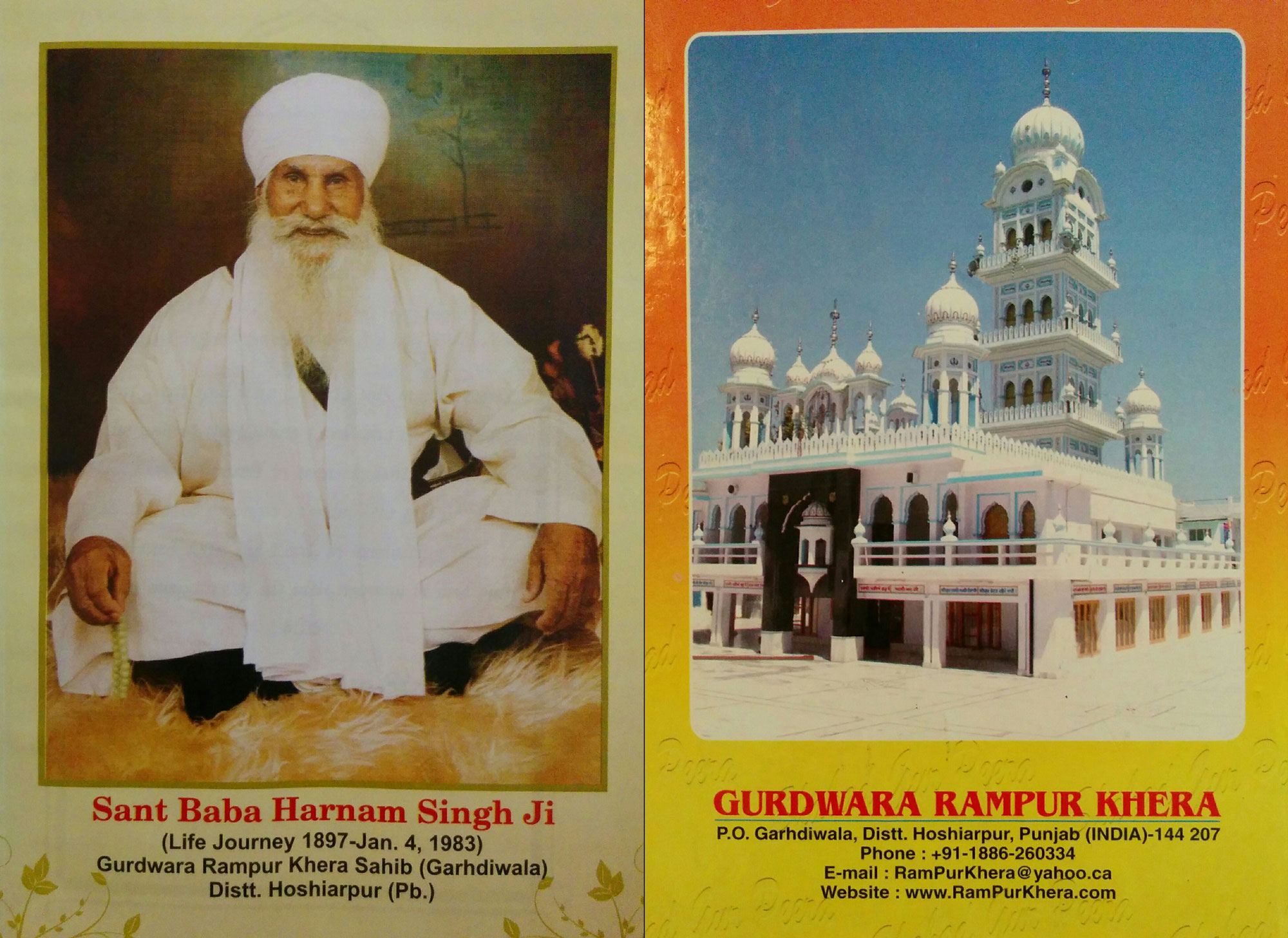 Sant Baba Harnam Singh Ji Rampur Khera